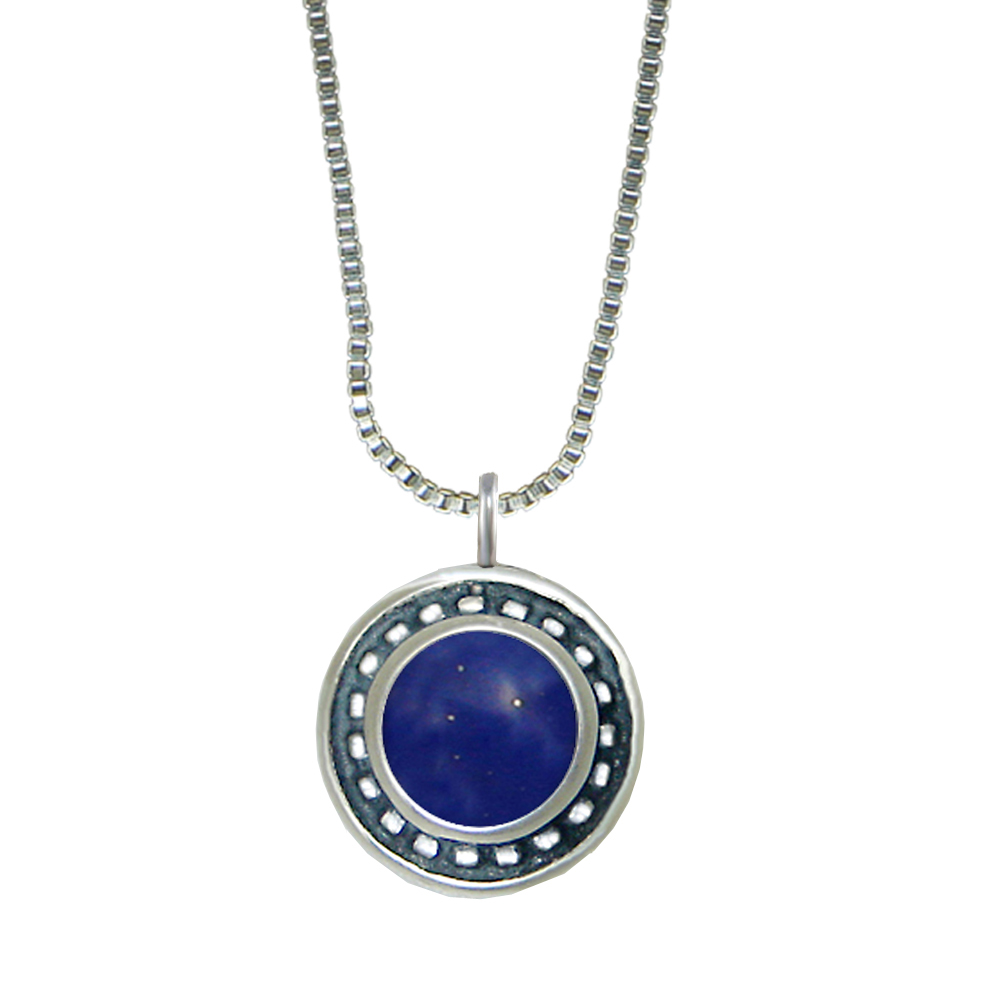 Sterling Silver Little Lapis Lazuli Pendant Necklace